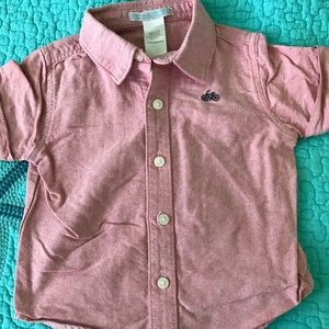 Boys chambray Janie and Jack shirt 3-6 months